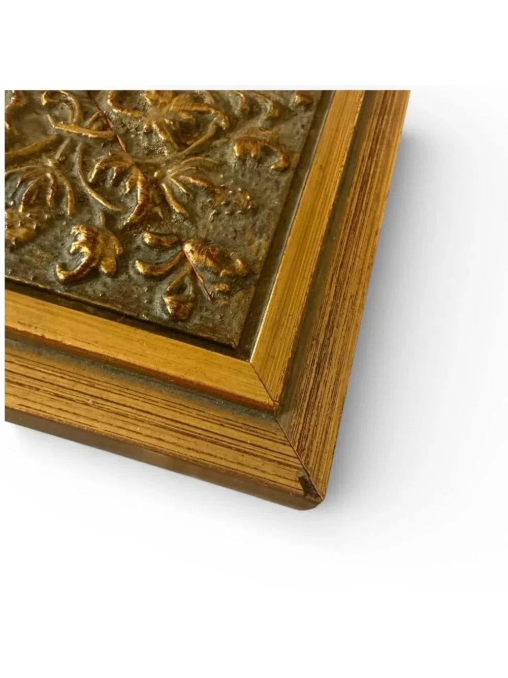 PHILIP WHITNEY Renaissance Ornate Frame Handcrafted Wood Antiqued Goldtone 3.5x5